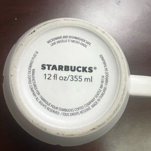 Starbucks valentines mug 2016 12 ounce with red and black hearts